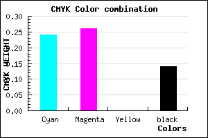 #A6A3DB color CMYK mixer