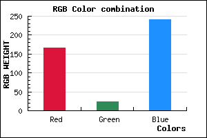 rgb background color #A618F0 mixer