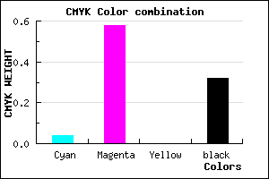 #A649AD color CMYK mixer