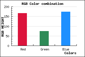 rgb background color #A64AAD mixer