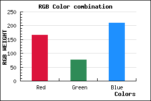 rgb background color #A64DD1 mixer