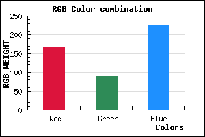 rgb background color #A65AE1 mixer