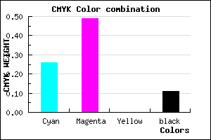 #A774E2 color CMYK mixer