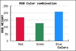 rgb background color #A77ED0 mixer