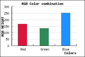 rgb background color #A785FB mixer