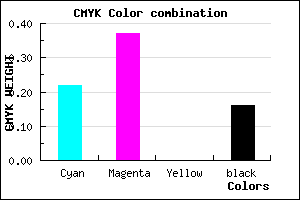 #A787D5 color CMYK mixer