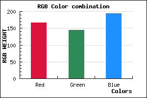 rgb background color #A790C2 mixer