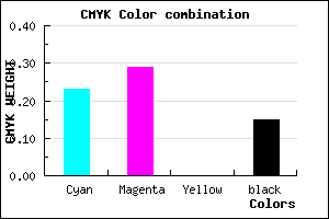 #A79BD9 color CMYK mixer