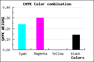 #A79BDC color CMYK mixer