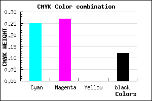 #A7A4E0 color CMYK mixer