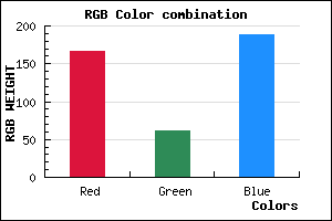 rgb background color #A73EBC mixer