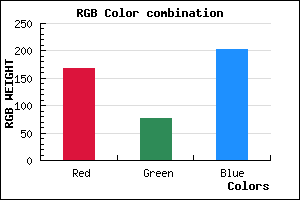 rgb background color #A74DCB mixer