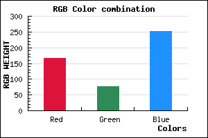 rgb background color #A74DFB mixer