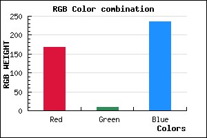 rgb background color #A709EB mixer