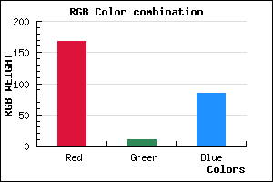 rgb background color #A80A54 mixer