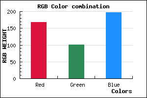 rgb background color #A865C5 mixer
