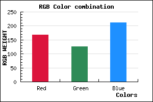 rgb background color #A87ED3 mixer