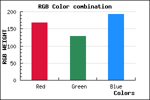 rgb background color #A881C1 mixer