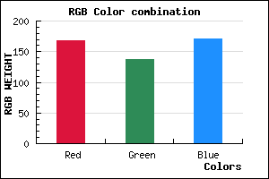 rgb background color #A889AB mixer