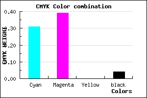 #A896F4 color CMYK mixer
