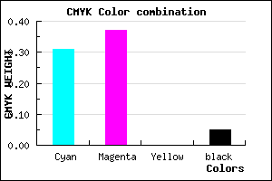 #A898F2 color CMYK mixer