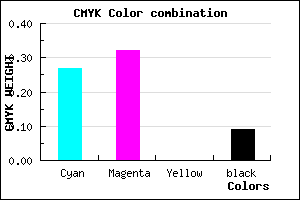 #A89DE7 color CMYK mixer