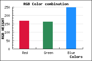 rgb background color #A8A2F9 mixer
