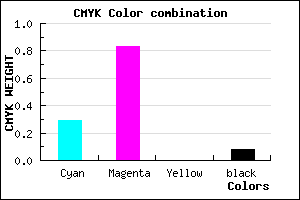 #A827EB color CMYK mixer