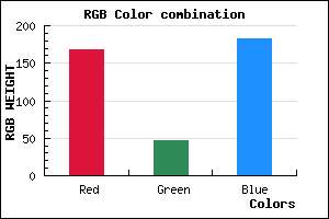 rgb background color #A82EB6 mixer