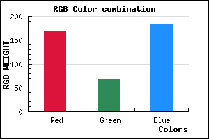 rgb background color #A843B7 mixer