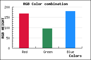 rgb background color #A85FB3 mixer