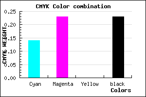#A997C5 color CMYK mixer