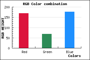 rgb background color #A944B1 mixer