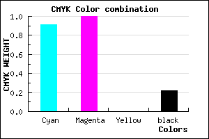 #1100C6 color CMYK mixer