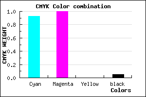 #1100F2 color CMYK mixer