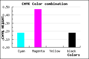 #AA6ED0 color CMYK mixer