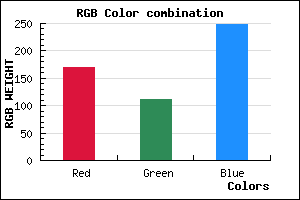 rgb background color #AA70F8 mixer