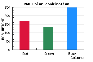 rgb background color #AA83F8 mixer