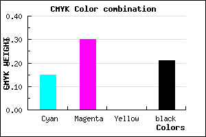 #AA8DC9 color CMYK mixer