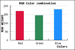 rgb background color #AA90B4 mixer