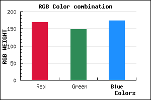 rgb background color #AA95AD mixer