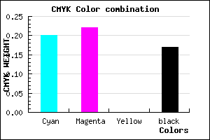 #AAA6D4 color CMYK mixer