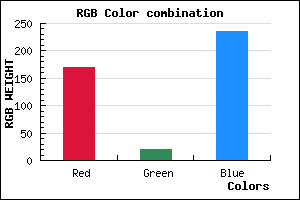 rgb background color #AA14EB mixer