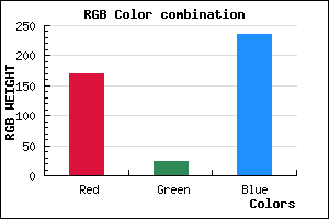 rgb background color #AA18EB mixer