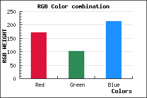rgb background color #AB67D5 mixer