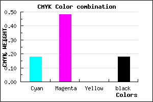 #AB6DD1 color CMYK mixer