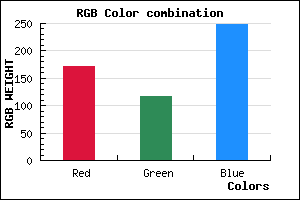 rgb background color #AB74F8 mixer