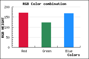 rgb background color #AB7AA8 mixer