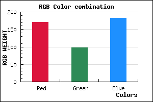 rgb background color #AB62B6 mixer