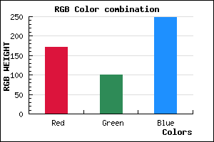rgb background color #AC65F8 mixer
